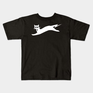 9 Lives Cat White Kids T-Shirt